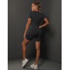 Бесшовный женский фитнес комплект Crop T-Shirt+Tracks Push Up 24